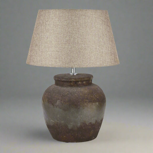 Castello Aged Stone Ceramic Table Lamp