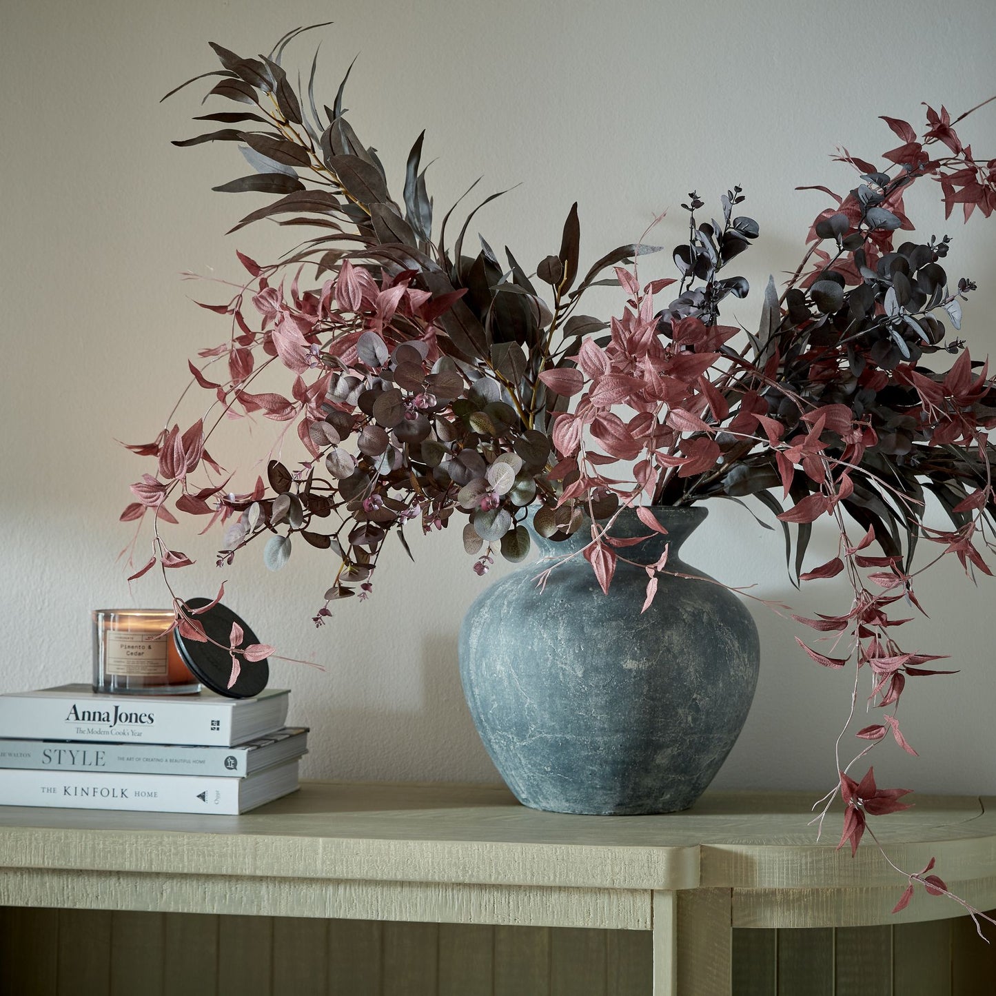 Jewel Toned Burgundy Eucalyptus Foliage