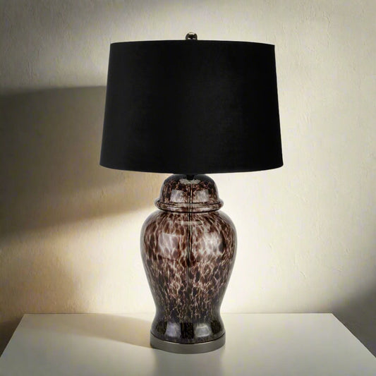 Black Dapple Acanthus Lamp