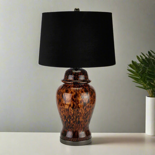 Amber Dapple Acanthus Lamp