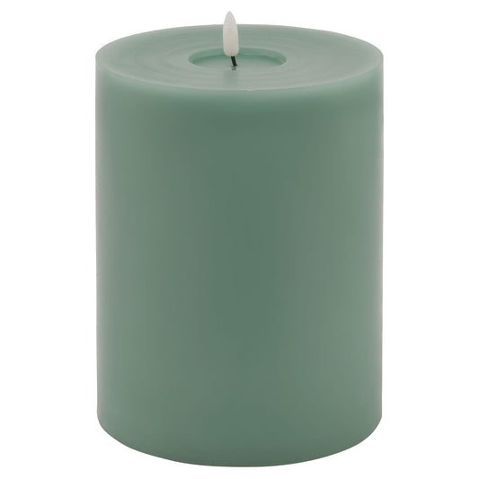 Luxe Collection Melt Effect 6x8 Sage LED Wax Candle