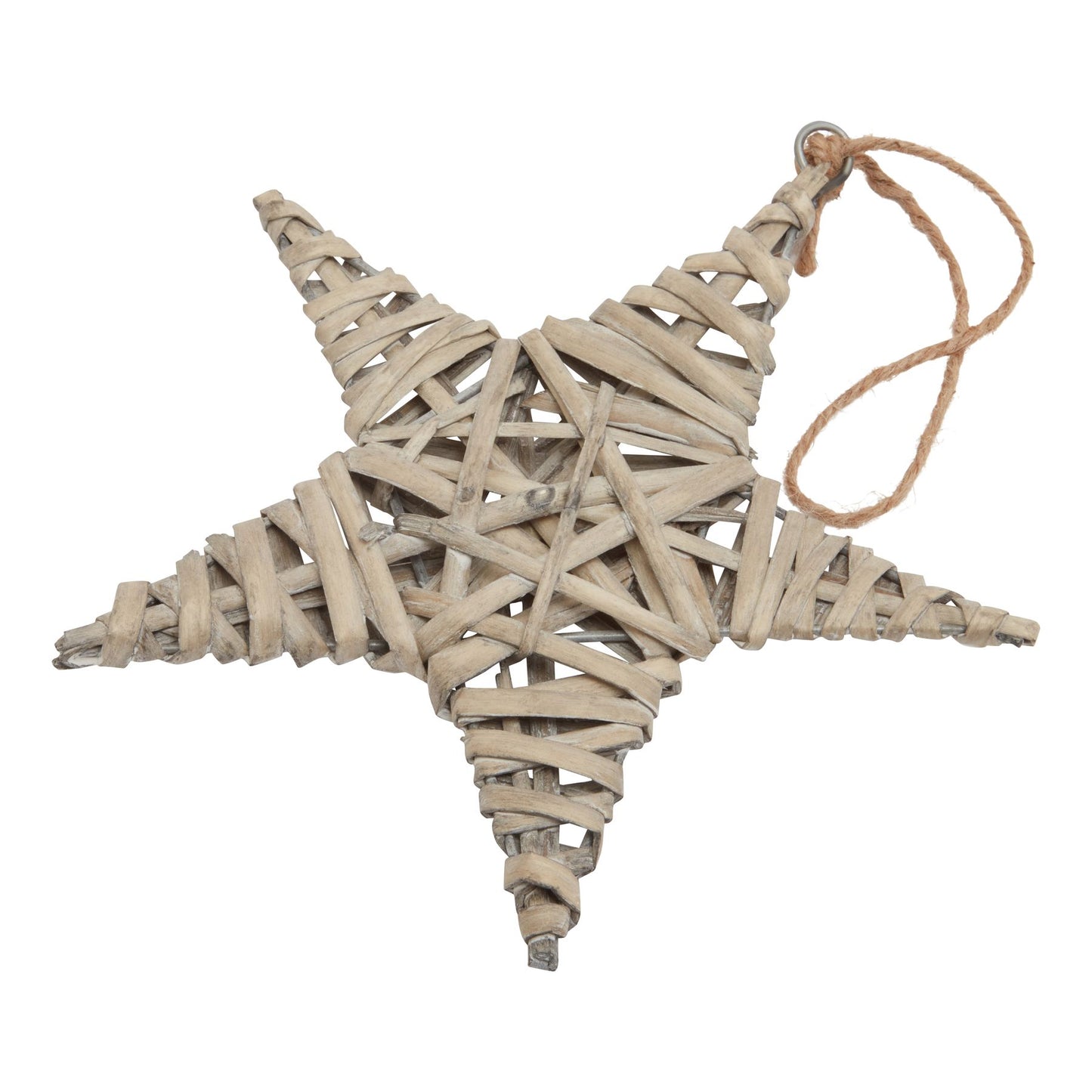 The Noel Collection Medium Wicker Star Decoration