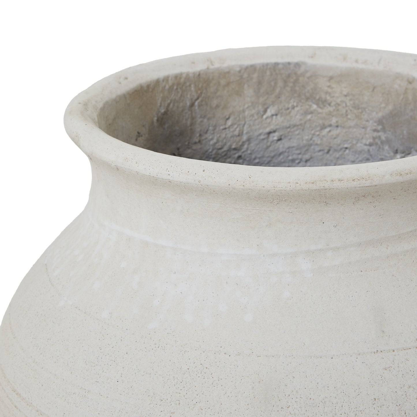 Hellenic Medium Lyme White Planter Pot