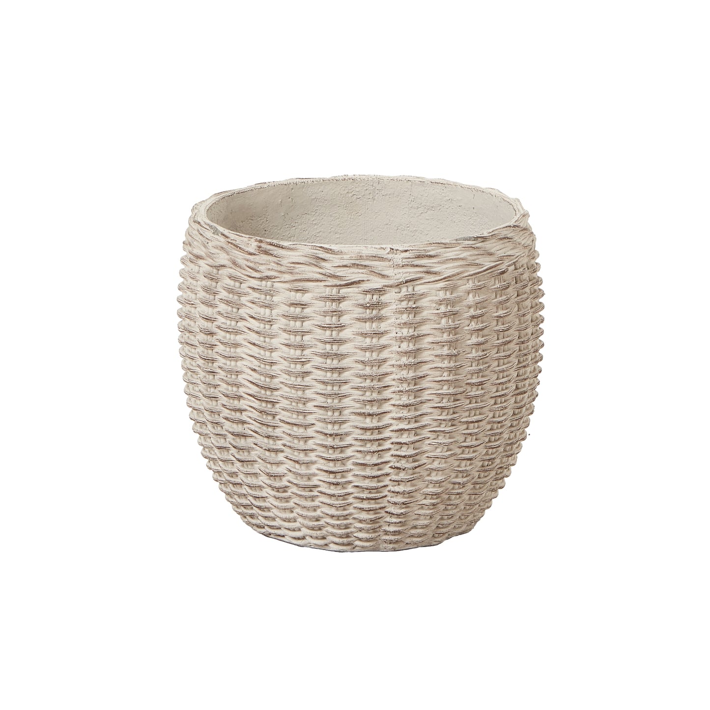 Hellas Natural Clay Wicker Set Of 4 Planters