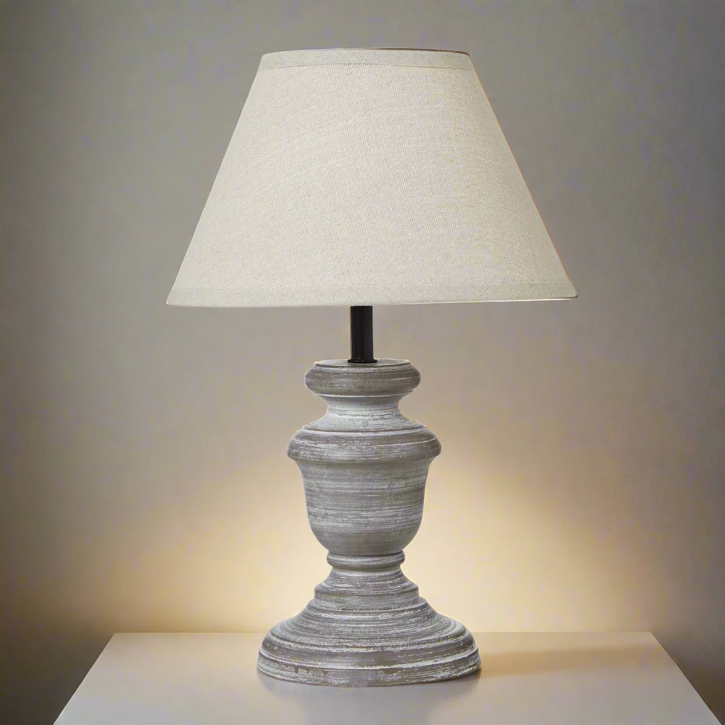 Belluno Urn Table Lamp With Linen Shade