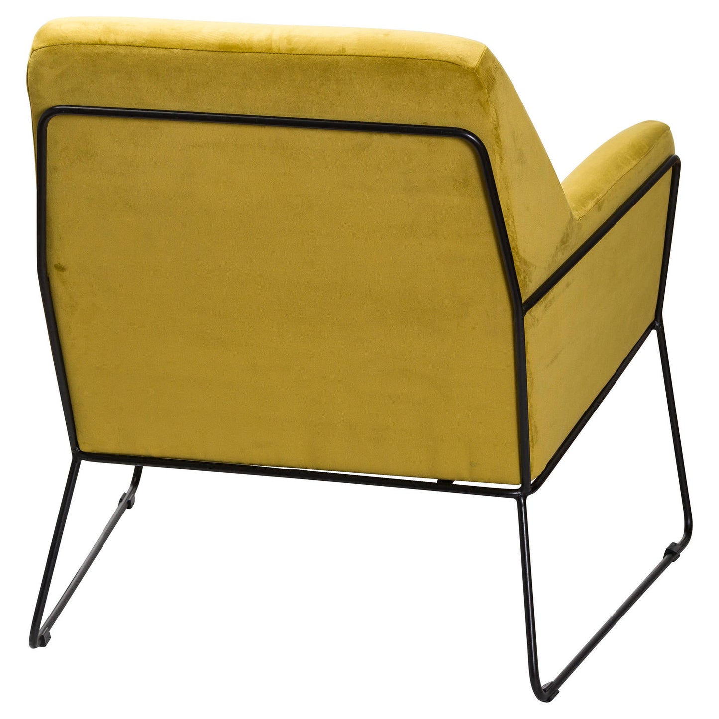 Eva Framed Mustard Velvet Club Chair