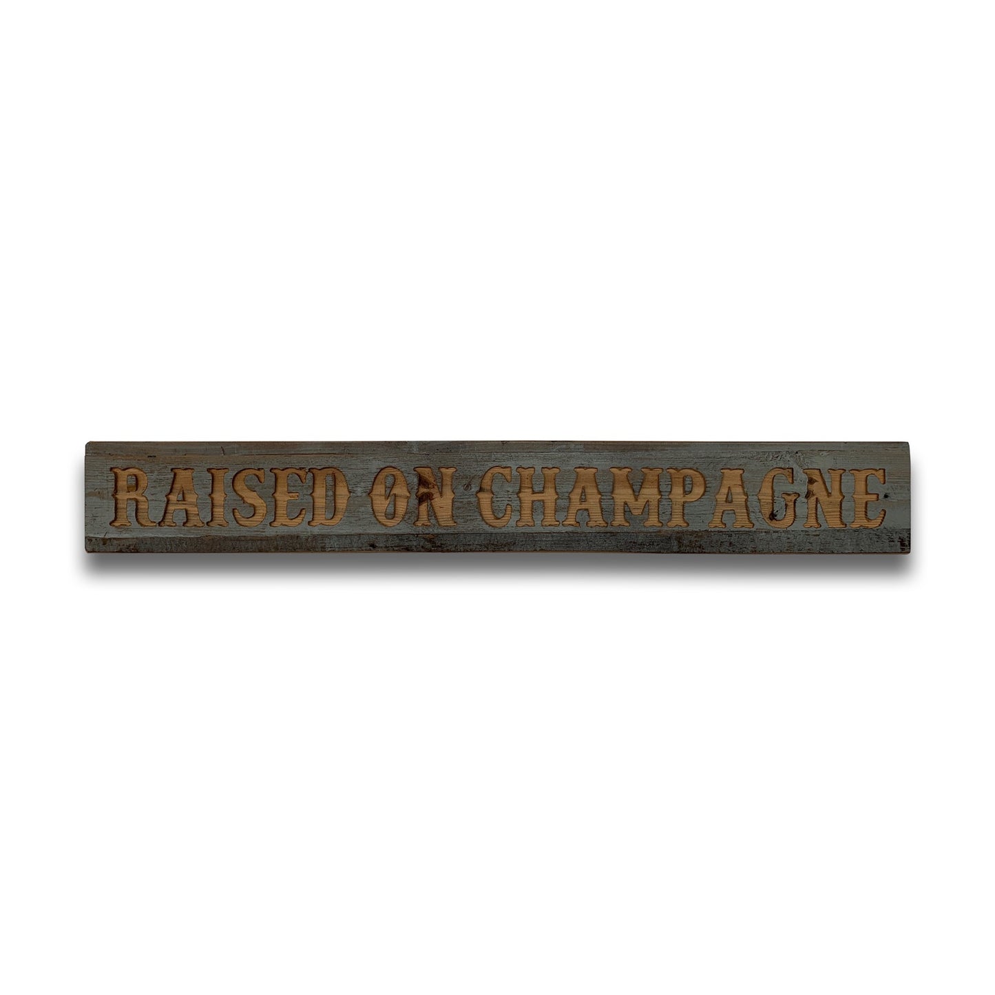 Champagne Grey Wash Wooden Message Plaque