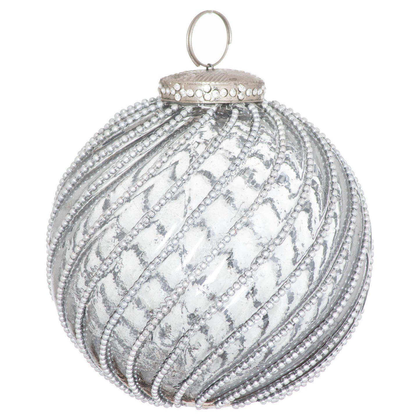 The Noel Collection Smoked Midnight Swirl Bauble