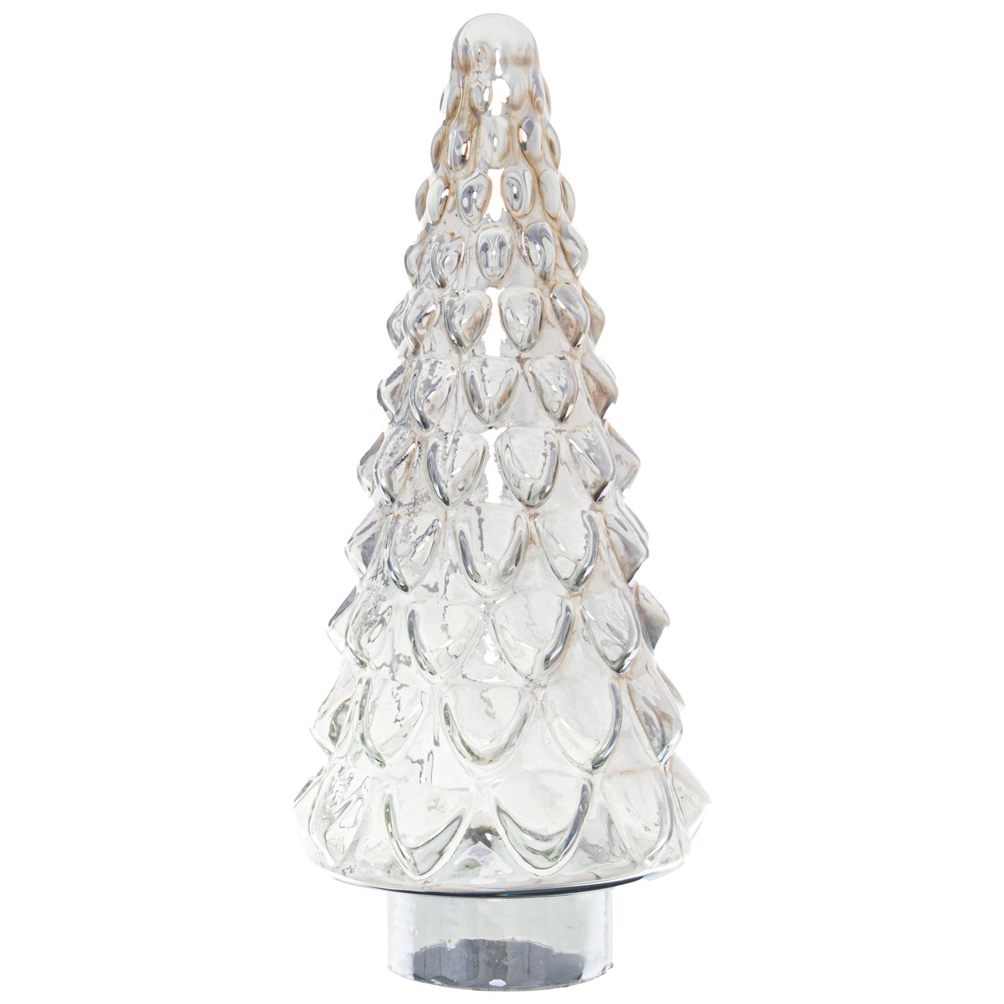 Noel Collection Smoked Midnight Glass Decorative Tree