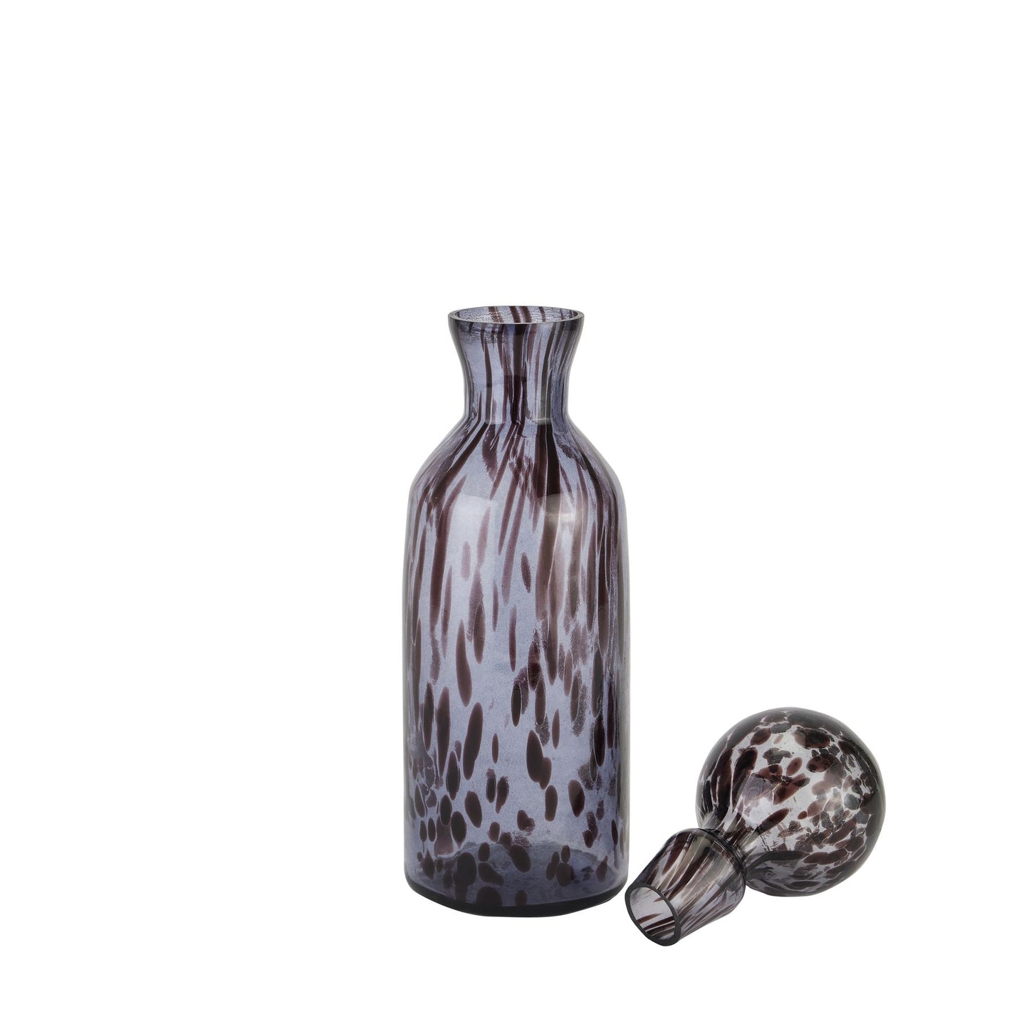 Black Dapple Bottle With Stopper