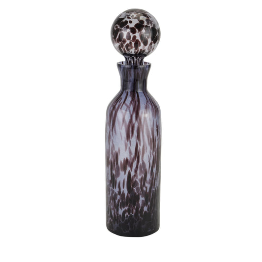 Black Dapple Large Bottle With Stopper